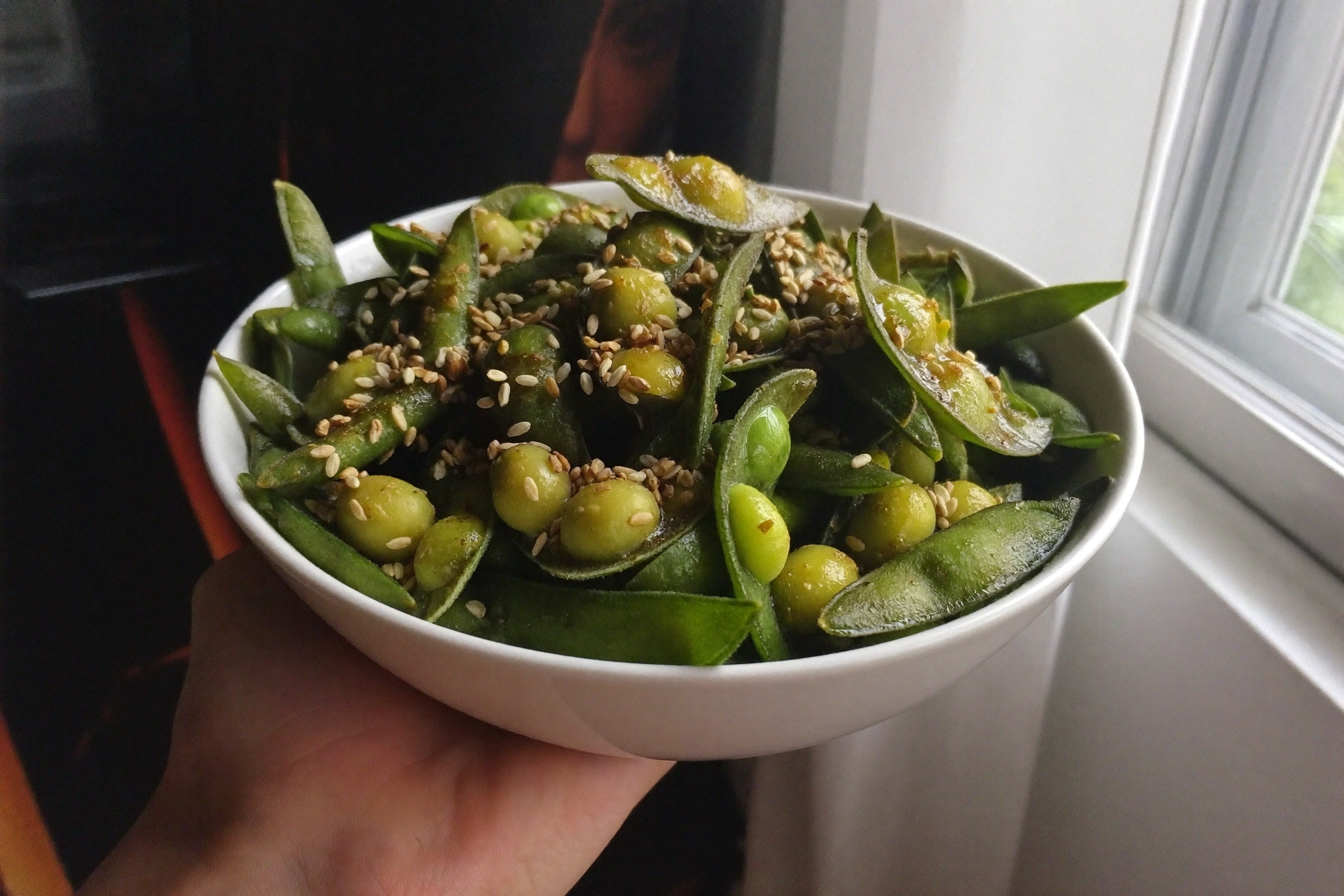 Edamame vapeur au sésame — recette anti-cholestérol