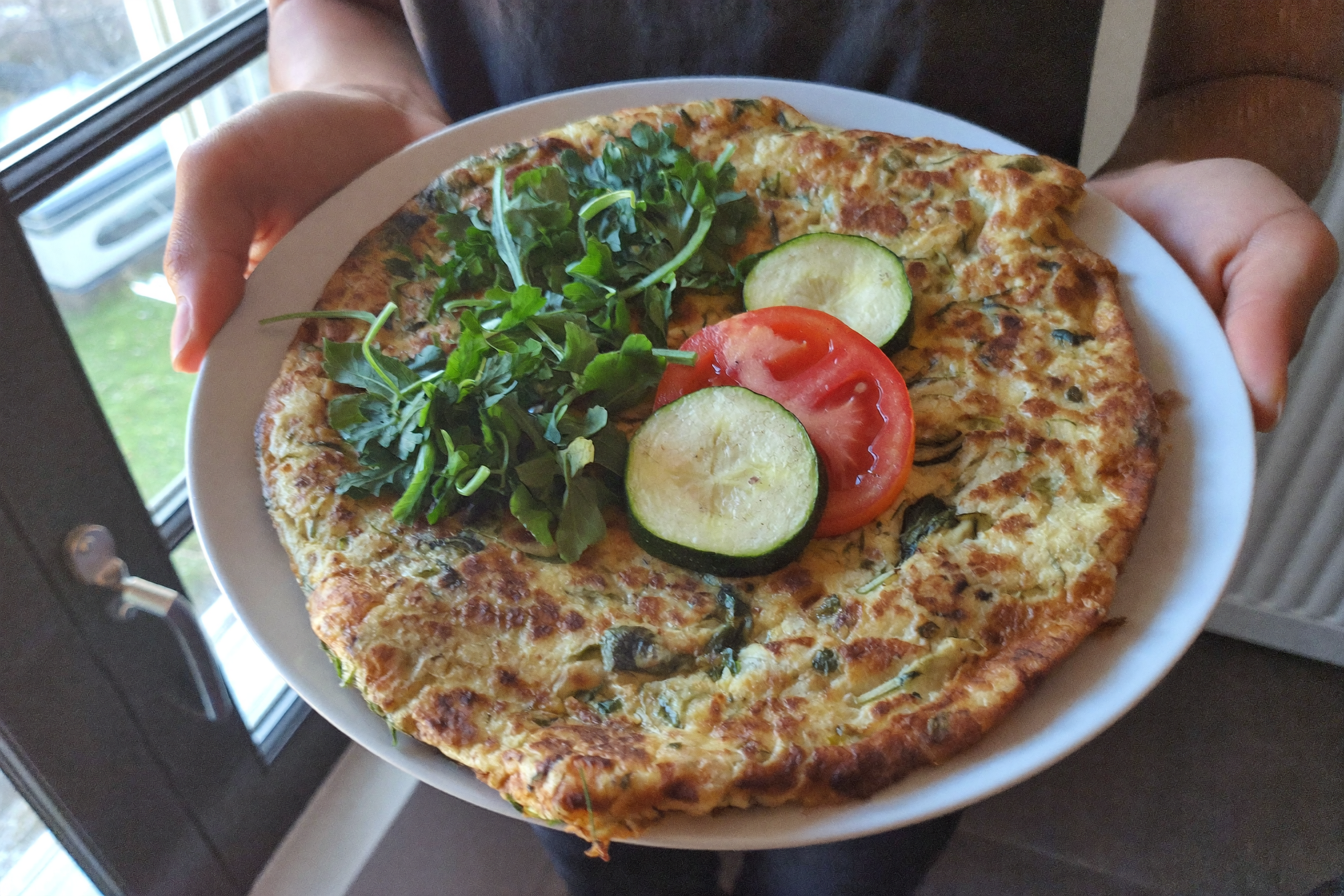 Omelette aux légumes et herbes — recette anti-cholestérol