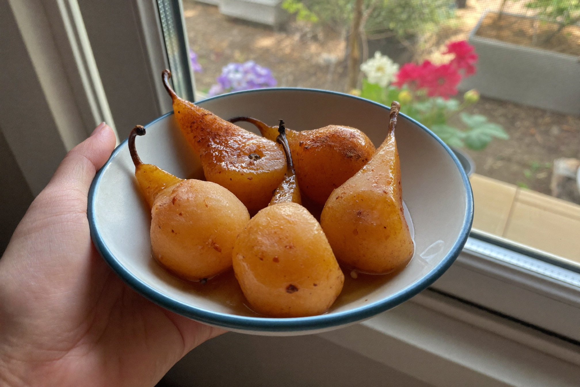 Poires pochées à la cannelle — recette anti-cholestérol