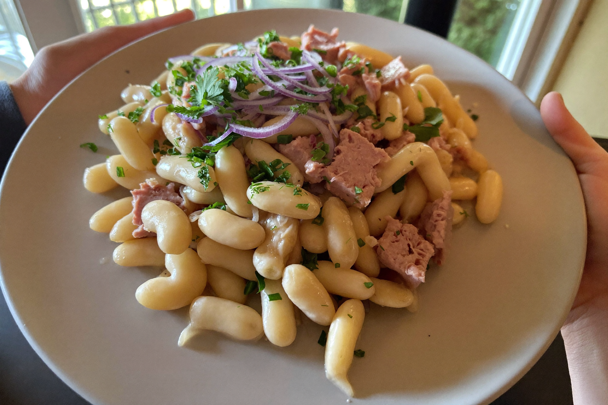 Salade de haricots blancs et thon — recette anti-cholestérol