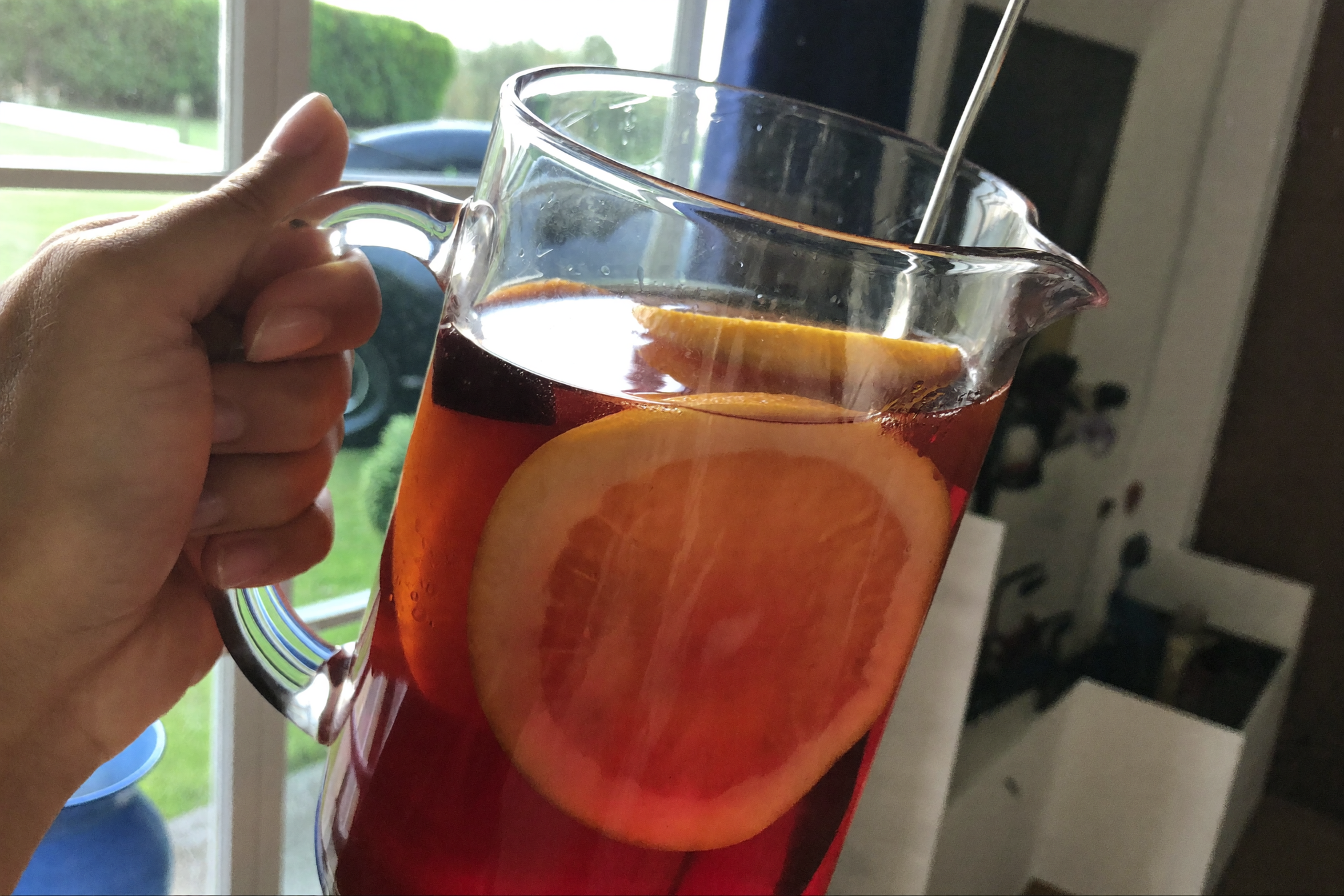 Sangria légère aux fruits — boisson anti-cholestérol