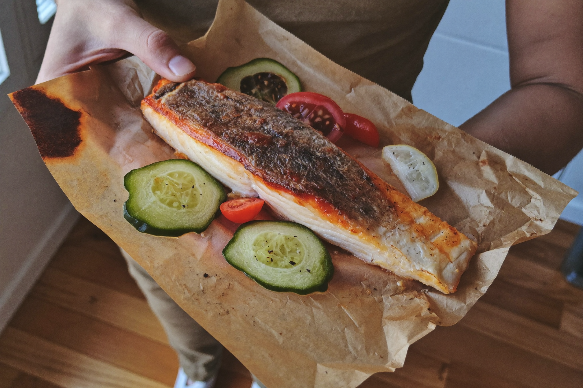 Saumon en papillote aux légumes — recette anti-cholestérol