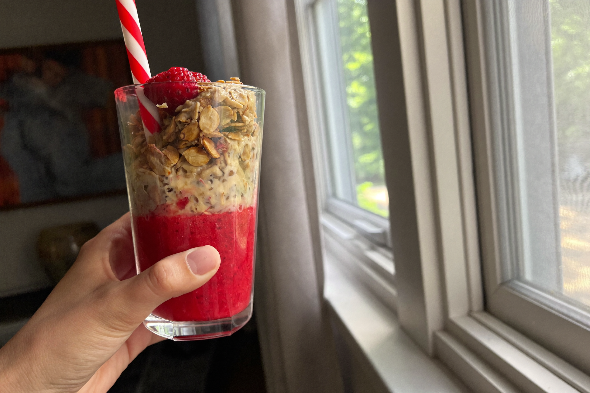 Smoothie avoine & fruits rouges — boisson anti-cholestérol