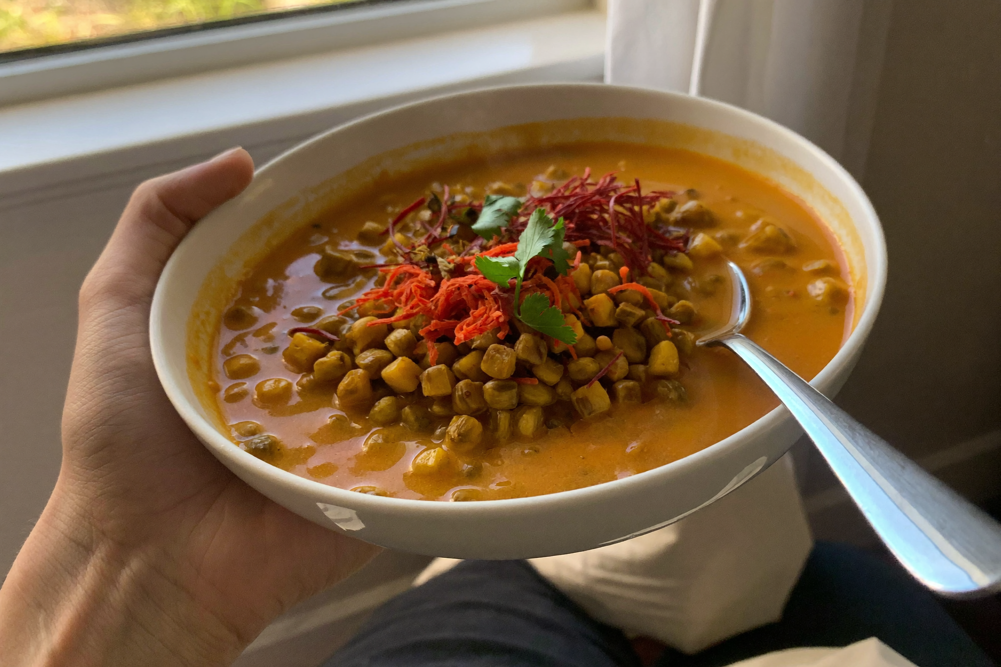 Soupe de lentilles corail au curcuma — recette anti-cholestérol